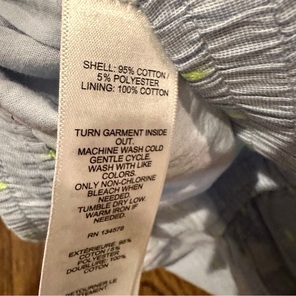 Vineyard Vines Toddler Girls Pull on Neon yellow and blue shorts 4T - Picture 4 of 4